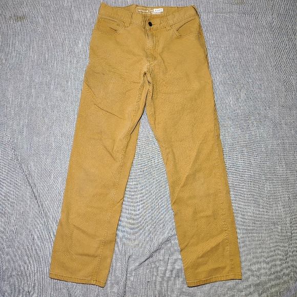 Carhartt Utility Pants Size 30x32 Brown Rugged Flex Relaxed Fit Carpenter Work - Picture 2 of 15